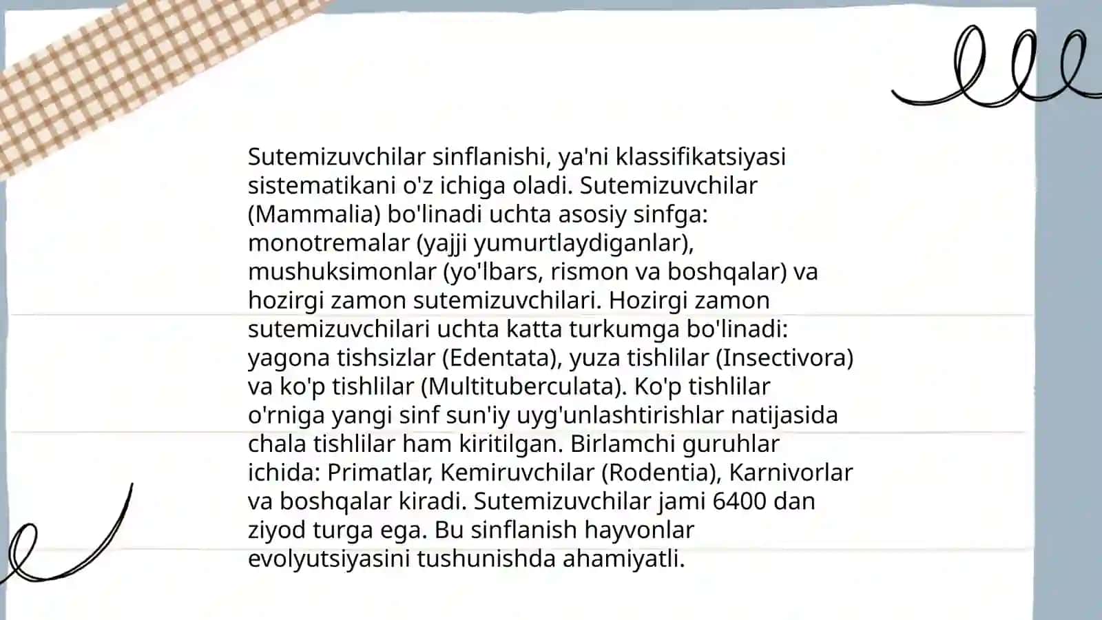 Saidova Nozimaning zoologiya fanidan tayyorlagan prezentatsiyasi 4