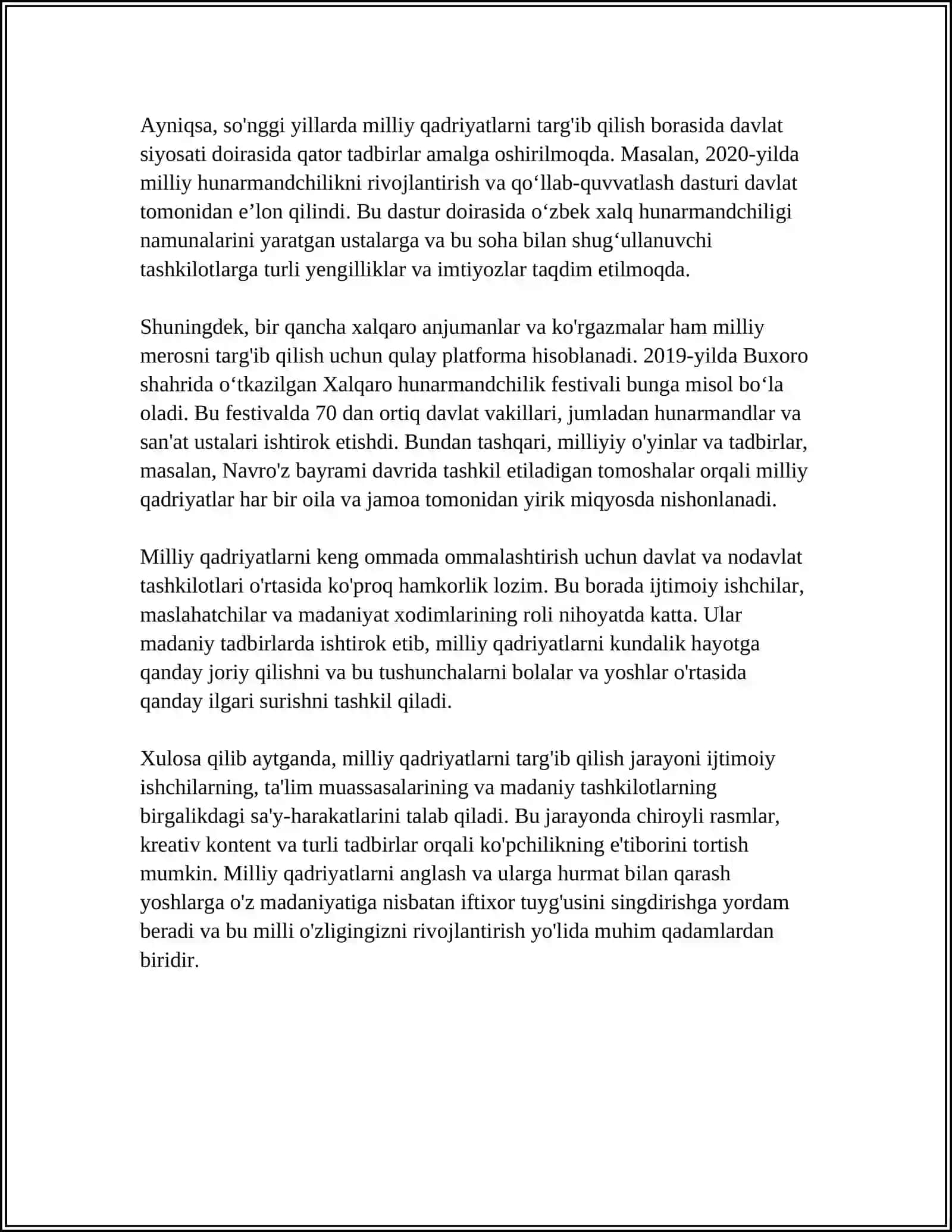 MILLIY QADIRYADLAR MAVZUSI IJTIMOIY ISH YOʻNALISHIDA CHIROYLI RASMLAR BN 4