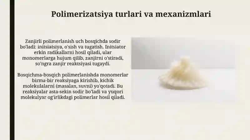 Sintetik polimerlar va ularning hossalari 4