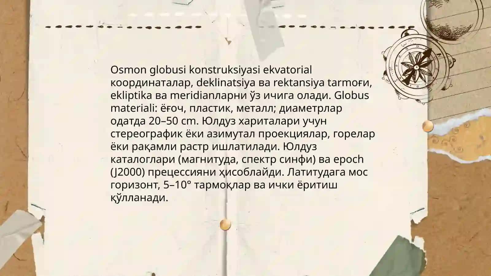 Armilyariya (armillary sphere) va uning sferik model sifatidagi qoʻllanilishi 4