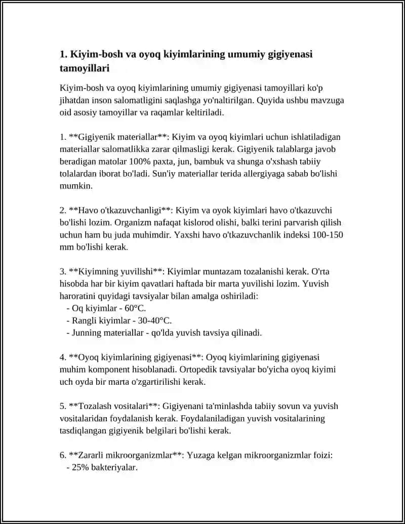 KIYIM-BOSHLAR VA OYOQ KIYIMLARI GIGIYENASI 4