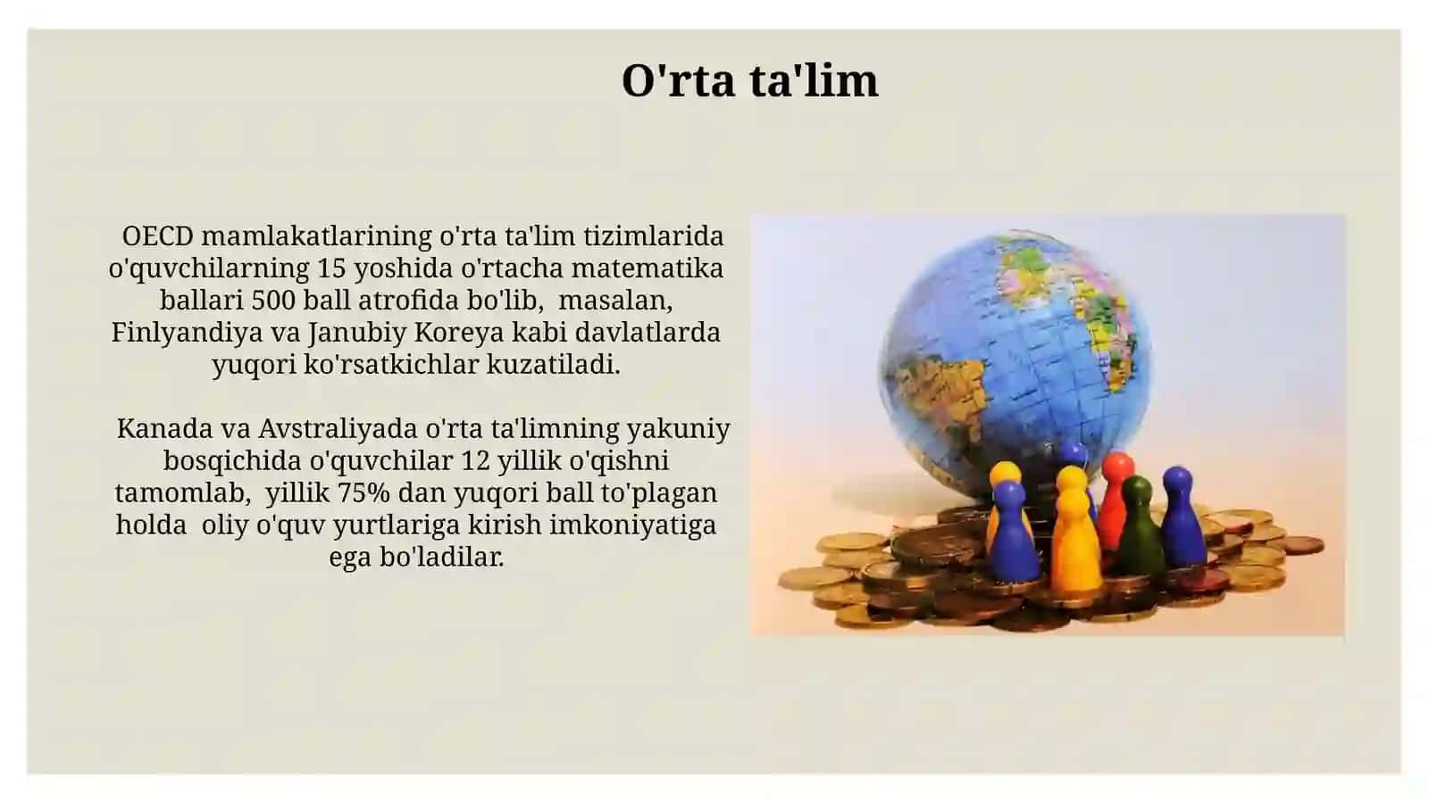 Iqtisodiy rivojlangan mamlakatlar ta'lim tizimi 4