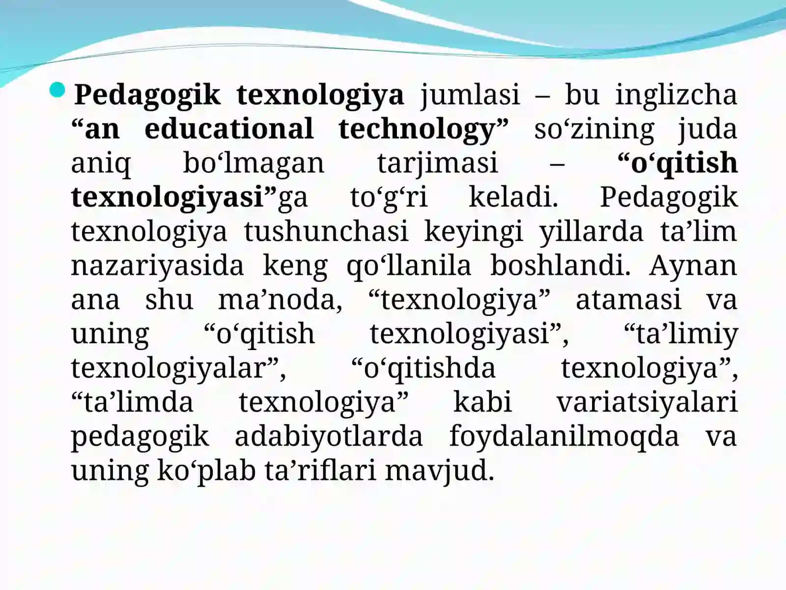 Pedagogik Texnologiyalar 4