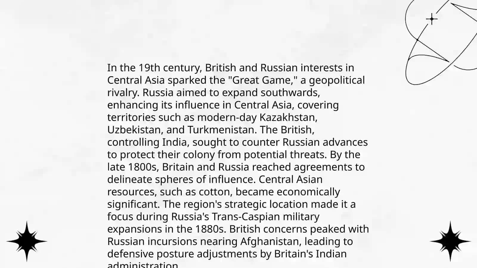 The Great Game: Central Asia in the British-Russian Rivalry 4