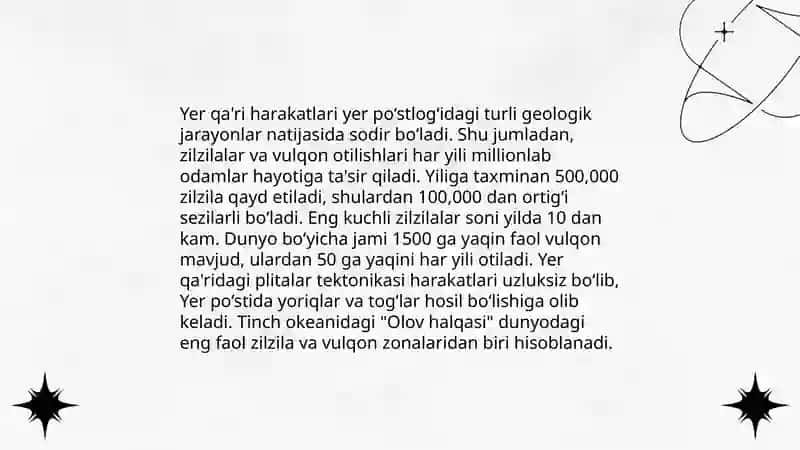 Burmalar va burma hosil qiluvchi harakatlar 4