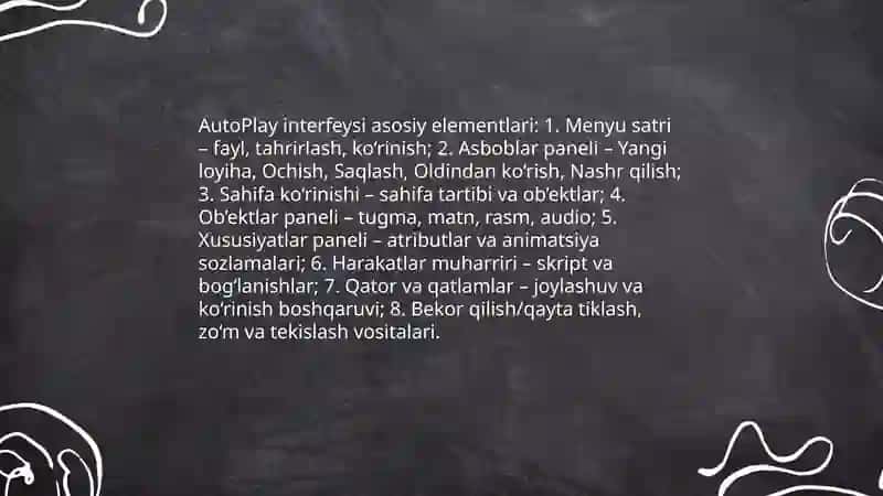 Mualliflik dasturlar yordamida elektron darslik yaratish (AutoPlay dastur yordamida) 4