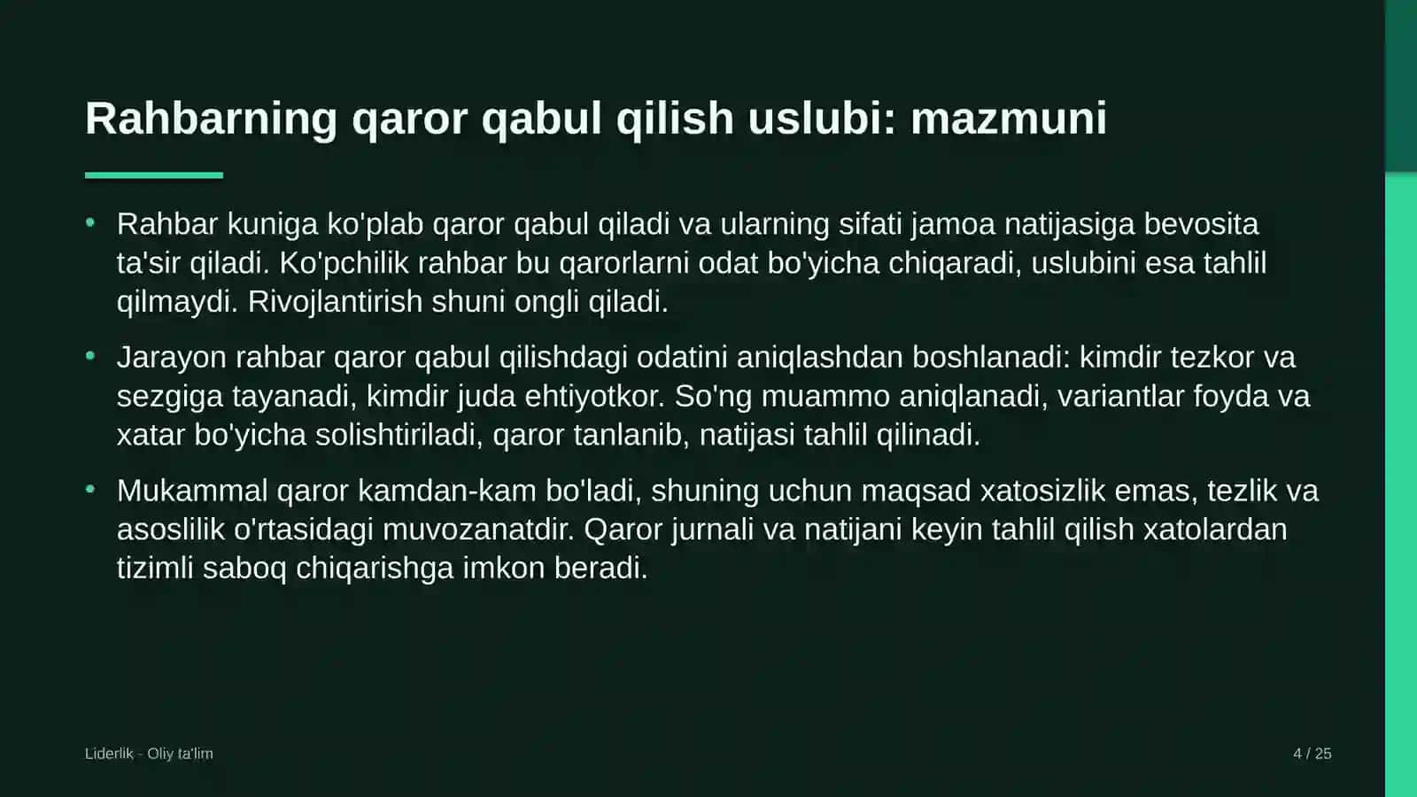 tizim integratorlarida rahbarning qaror qabul qilish uslubini rivojlantirish 9950 4