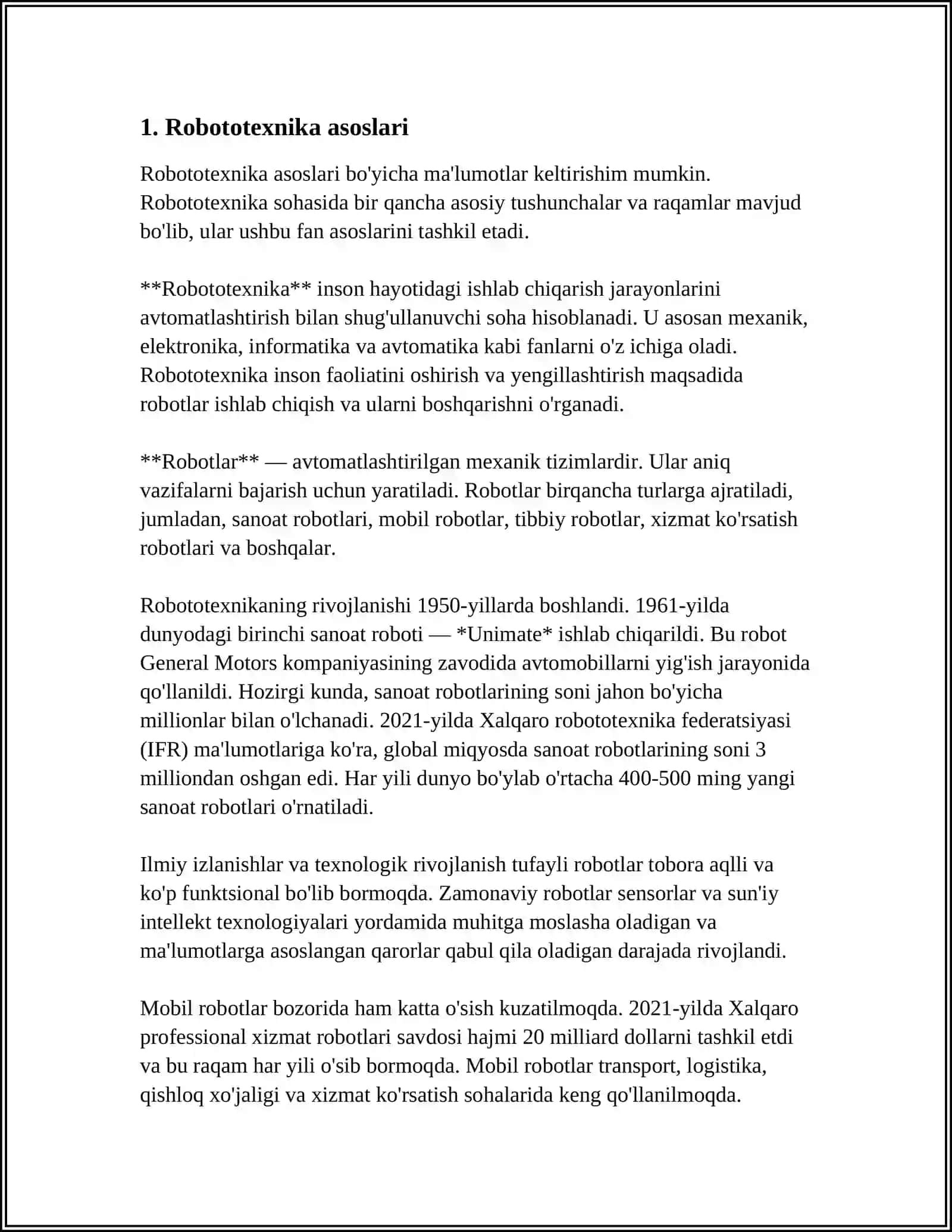 ROBOTOTEXNIKA VA HCI 4