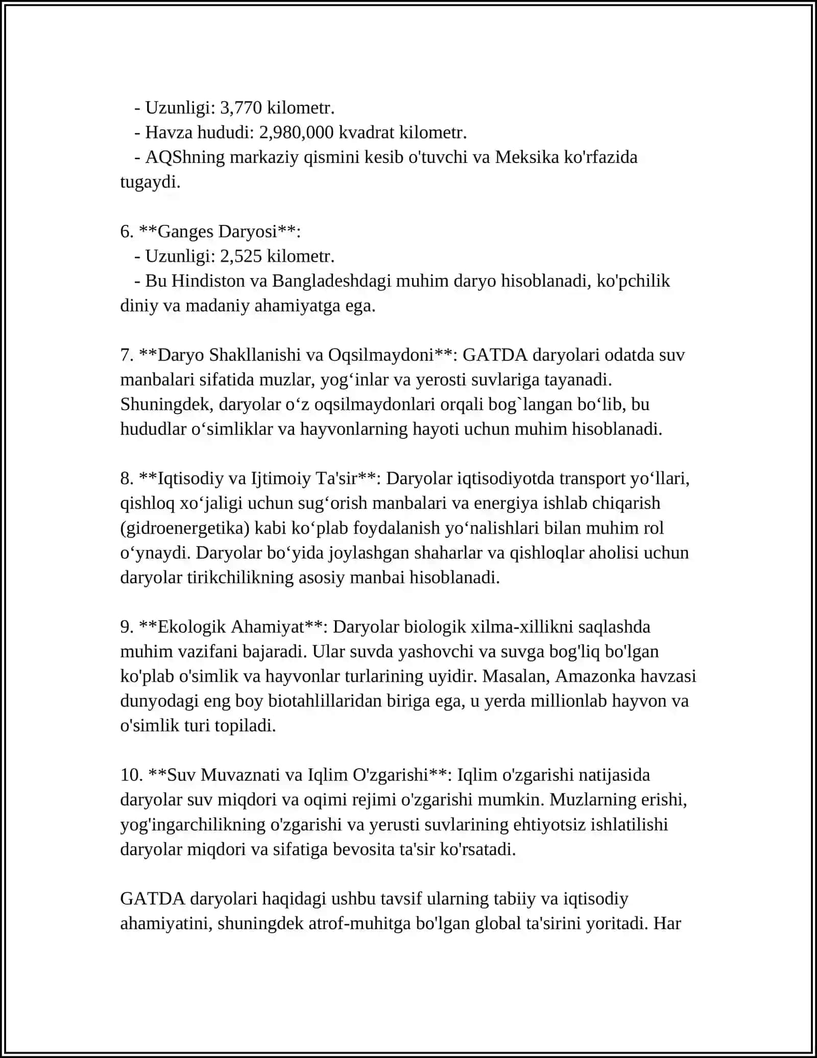 GATDA DARYOLAR VA ULARNING HAVZALARI, SUV AYIRGICH CHIZIQLARI 4