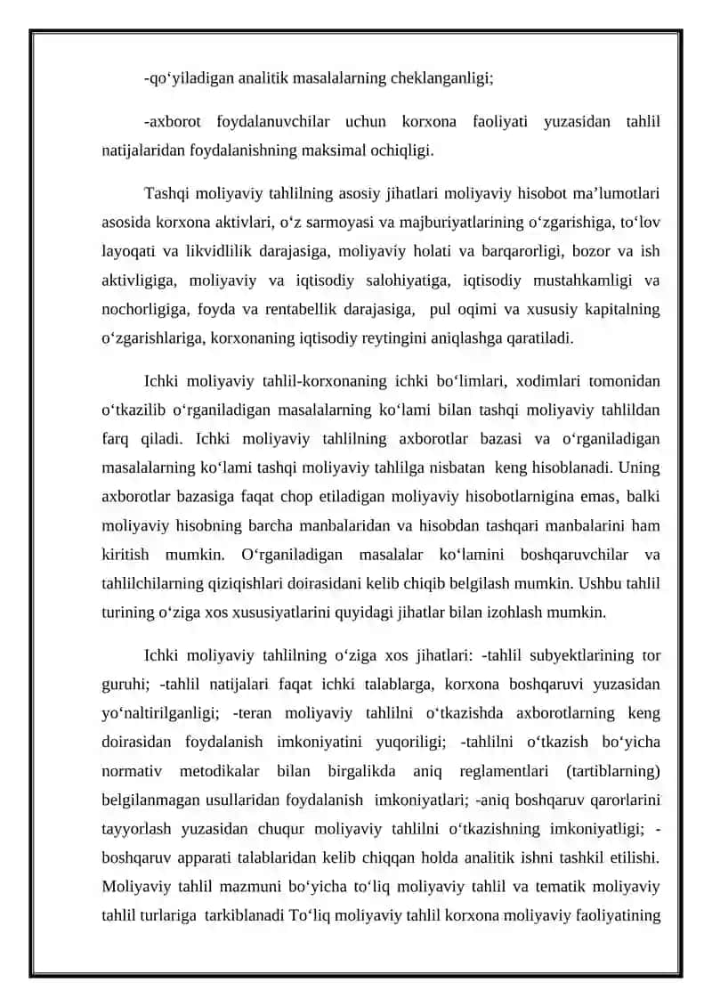 Moliyaviy Axbarotlarning Umumiy Tavsifi 4