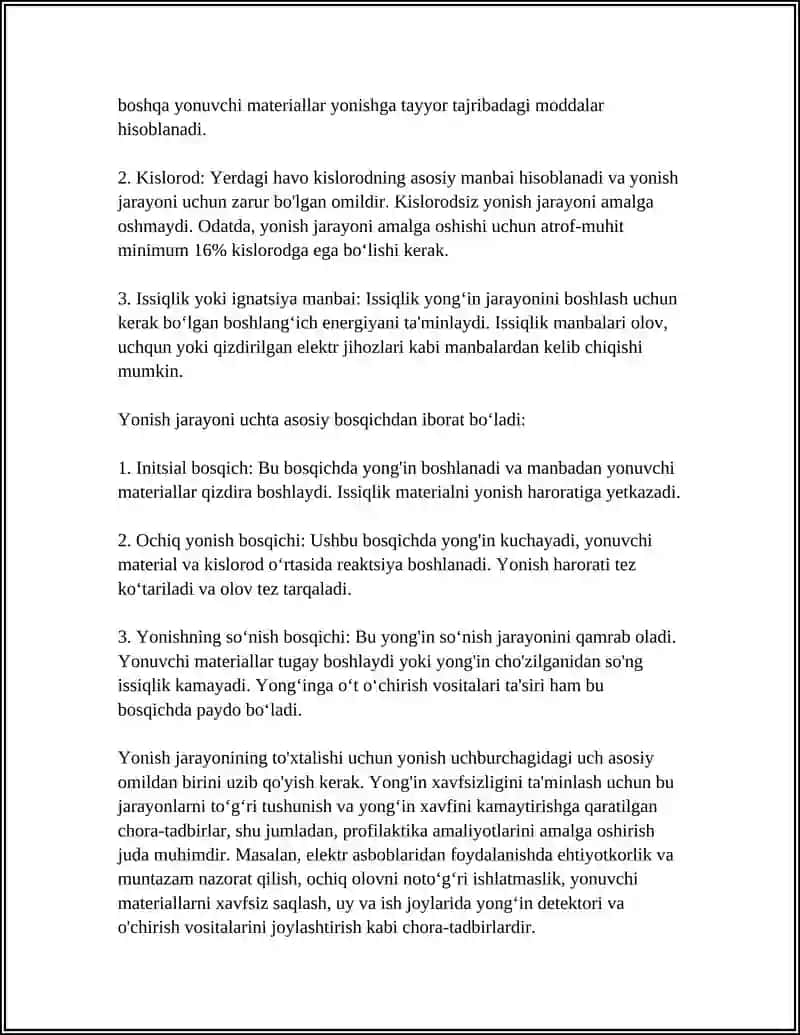 YONGʻIN XAVFSIZLIGI ASOSLARI 4