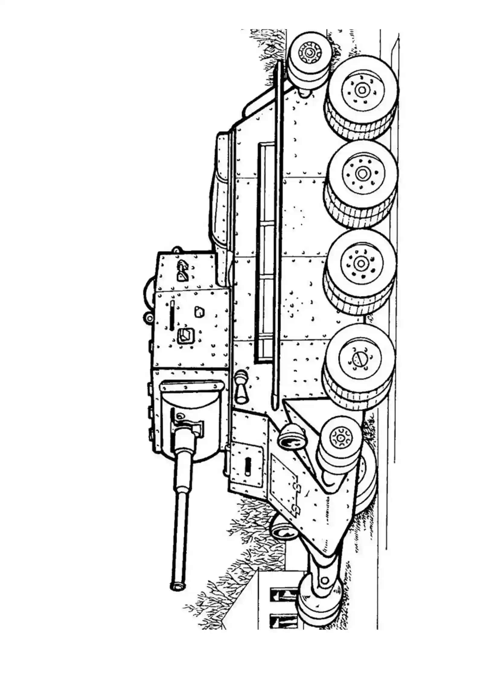Bolalar uchun Tank "Raskraski" 1-to'plam 4