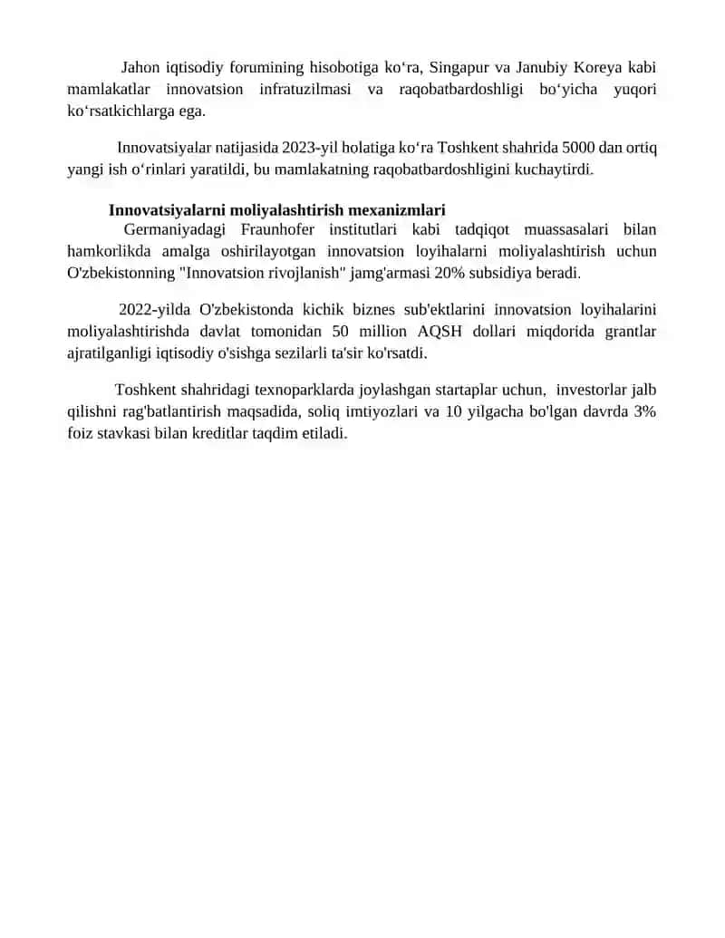 Innovatsion jarayonlarning iqtisodiy mohiyati 4