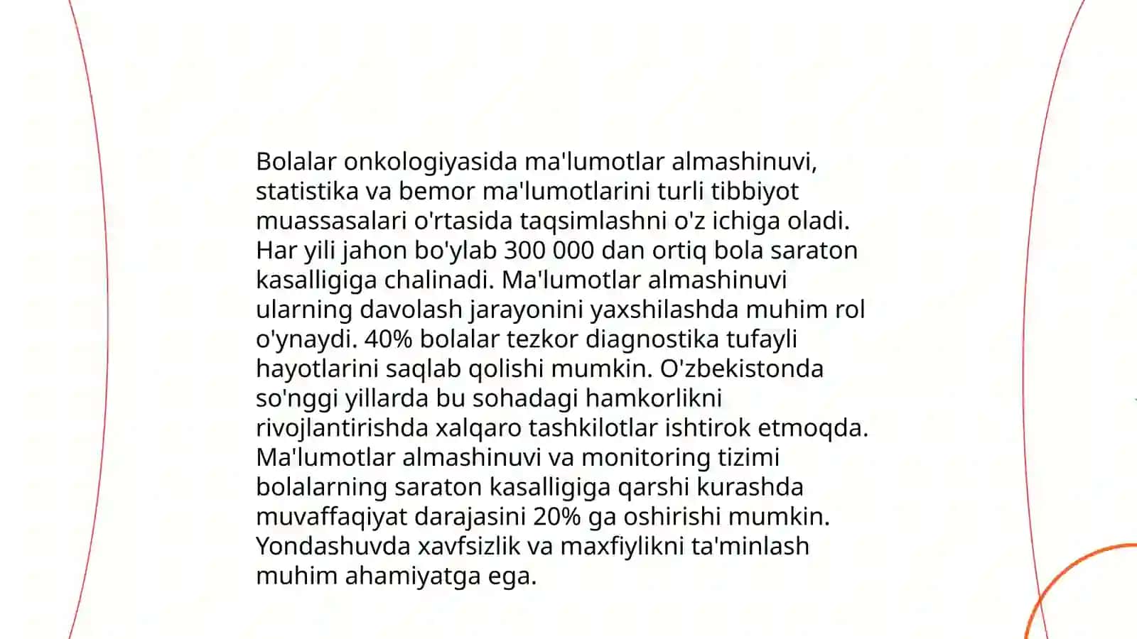 Internetga asoslangan bolalar onkologiyasi maʼlumotlari va registrlari xalqaro istiqbol 4