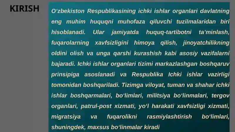Ichkiishlar organlarining tizimi va vazifalari 4