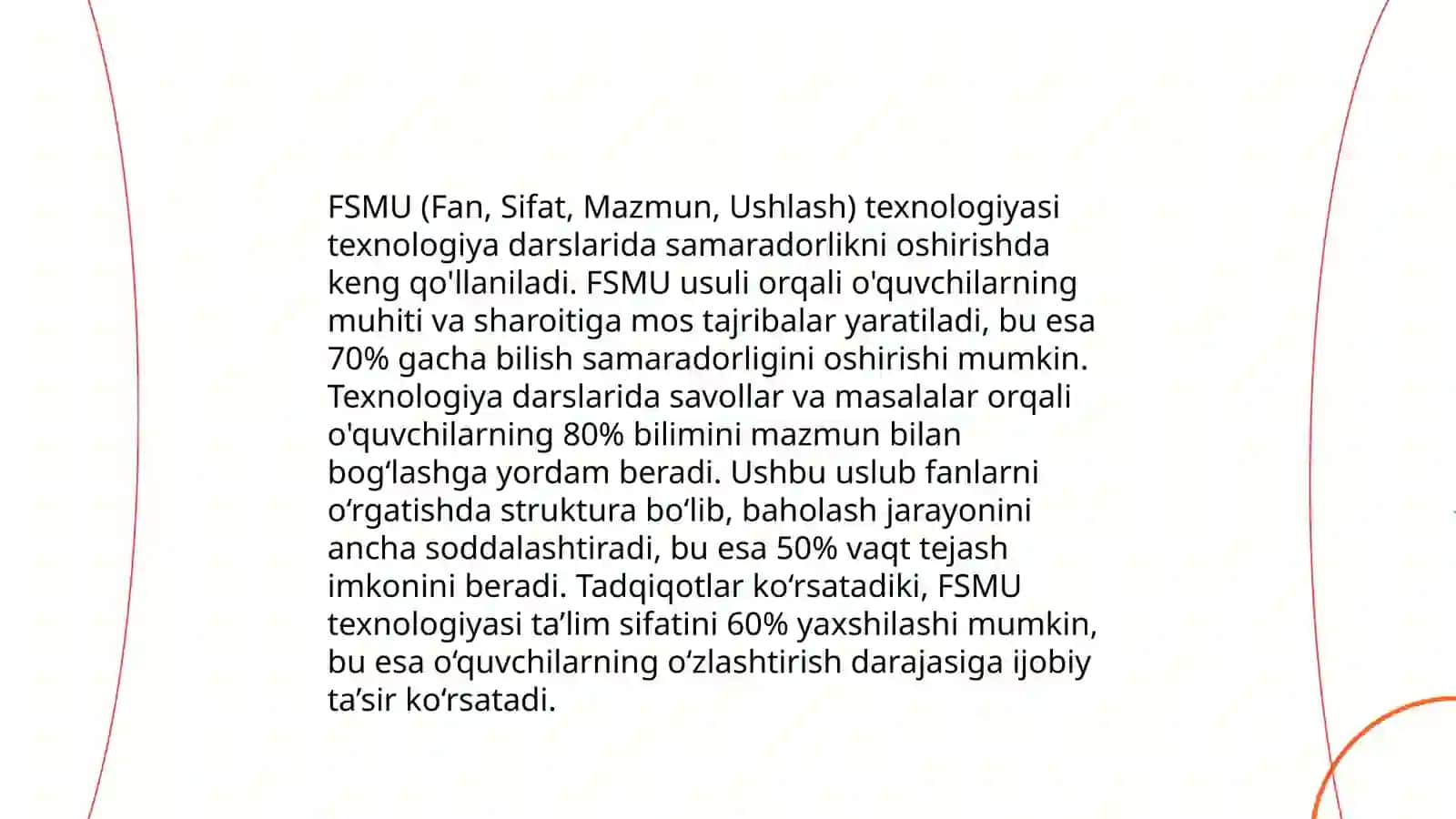 Texnologiya darslarida FSMU metodi 4