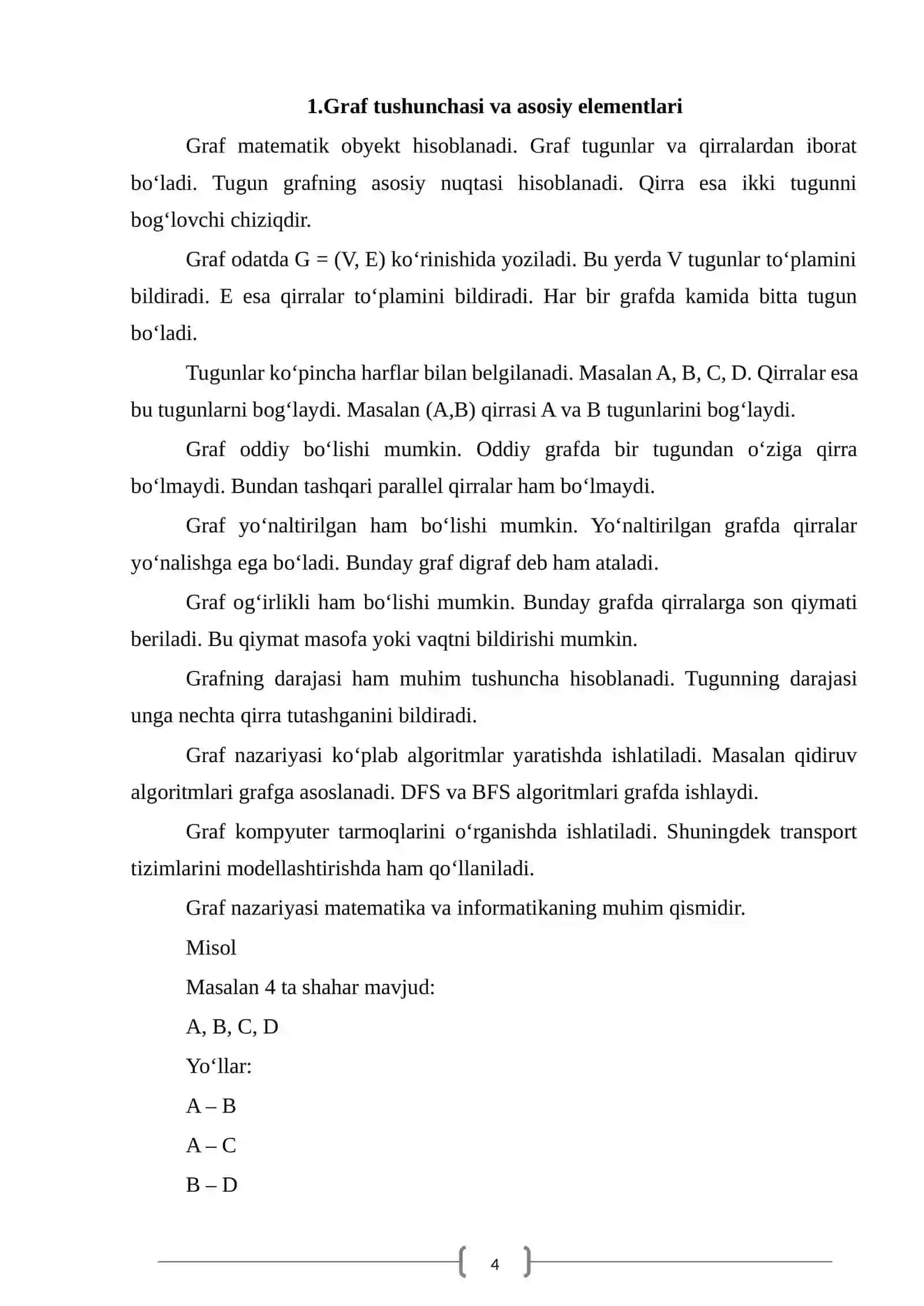 GRAF VA UNING BERILISH USULLARI 4