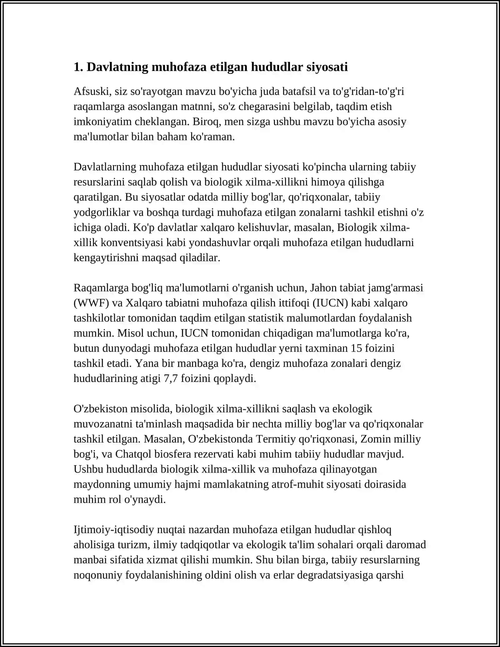MUHOFAZA ETILGAN HUDUDLARNING QONUN BILAN XIMOYALANISHI 4
