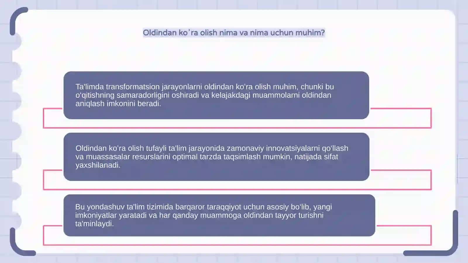 Taʼlimda transformatsion jarayonlarni oldindan koʻra olish 4