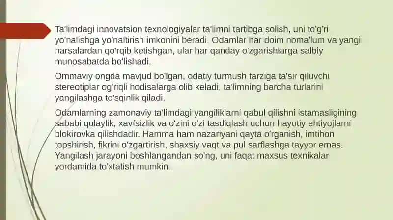 Innovatsion Ta'lim Texnologiyasi 4
