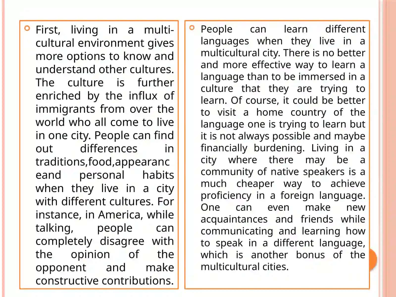 MULTICULTURAL CITIES 4