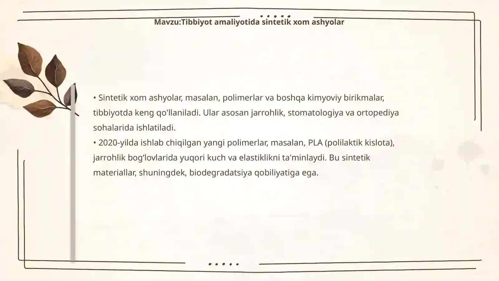 Tibbiyot va farmasevtika tovarshunosligi 4