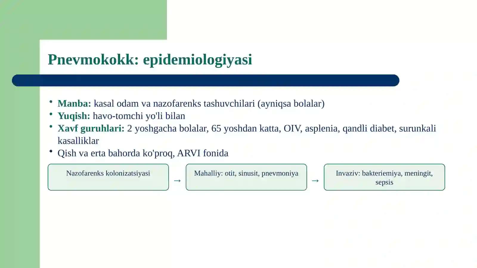 Pnevmokokk va streptokokkli infeksiyalar 4