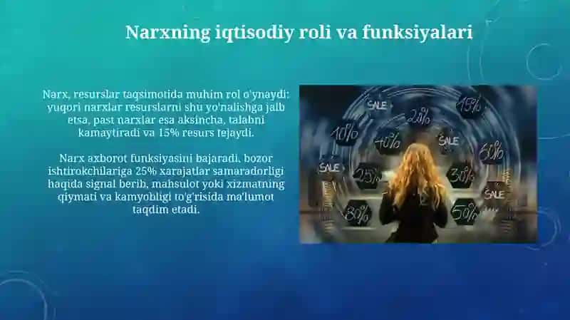 Narxning mohiyati va shakllanish xususiyatlari 4