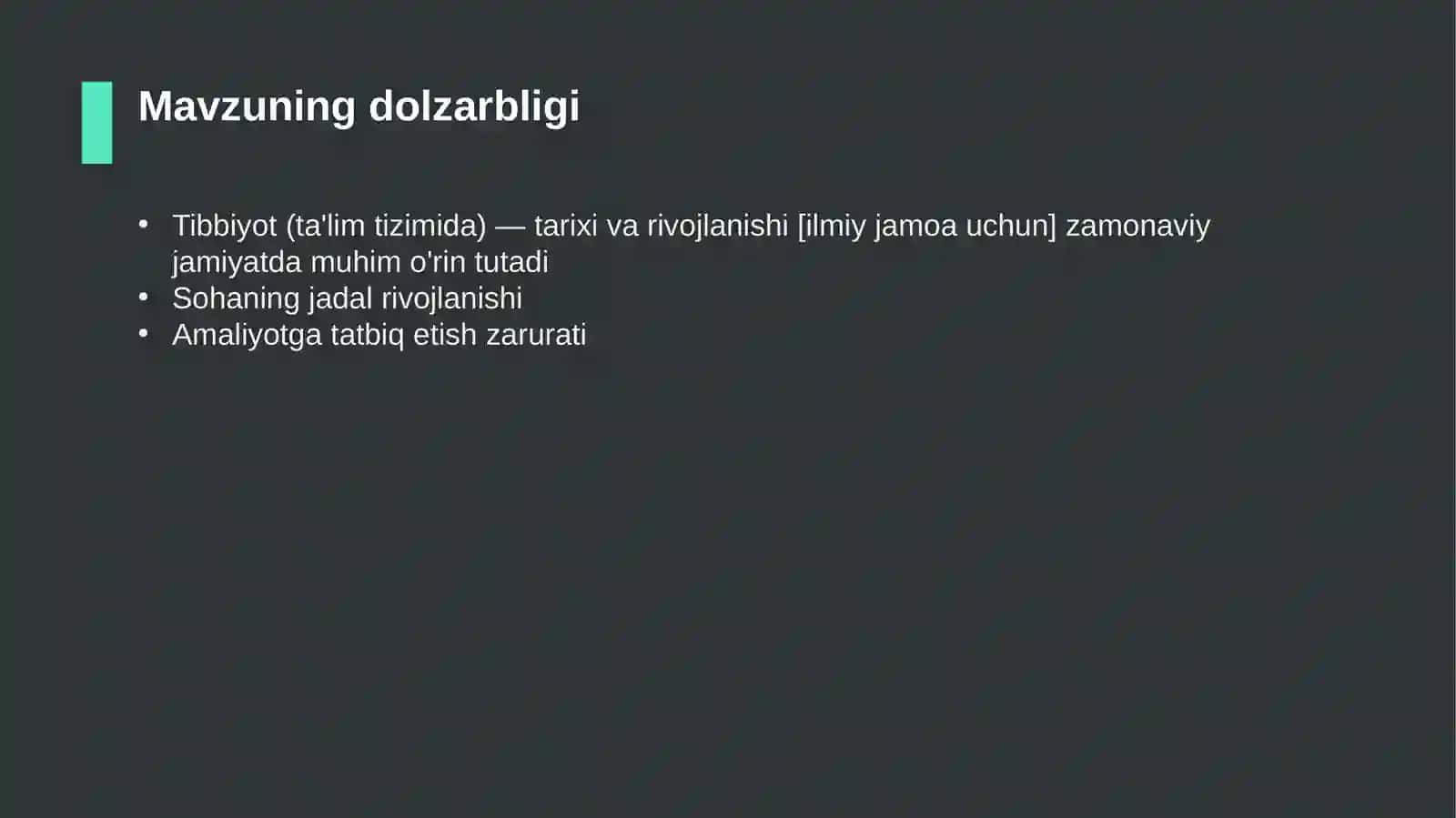 Tibbiyot (ta'lim tizimida) — tarixi va rivojlanishi [ilmiy jamoa uchun] 4