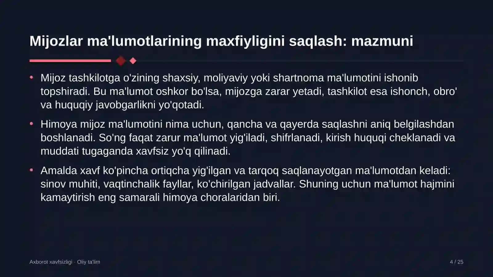 turistik zonalarda mijozlar ma'lumotlarining maxfiyligini saqlash 8009 4