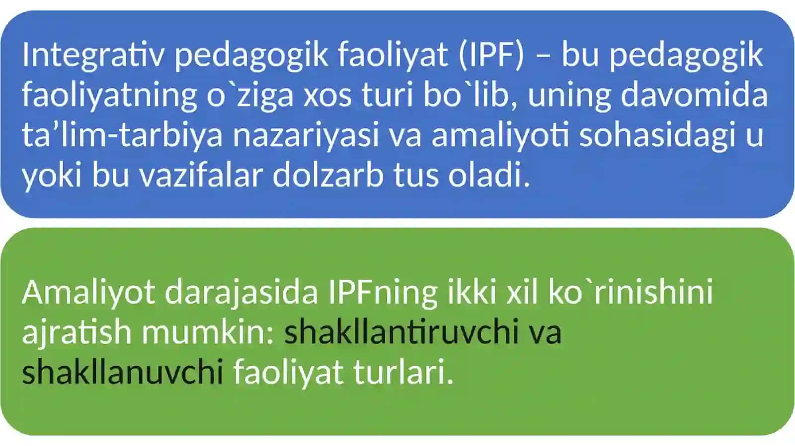 Pedagogikadaan’anaviyintegratsiyaningtalqinqilinishi.Integrativfaoliyatningshakllanishmetodlari 4