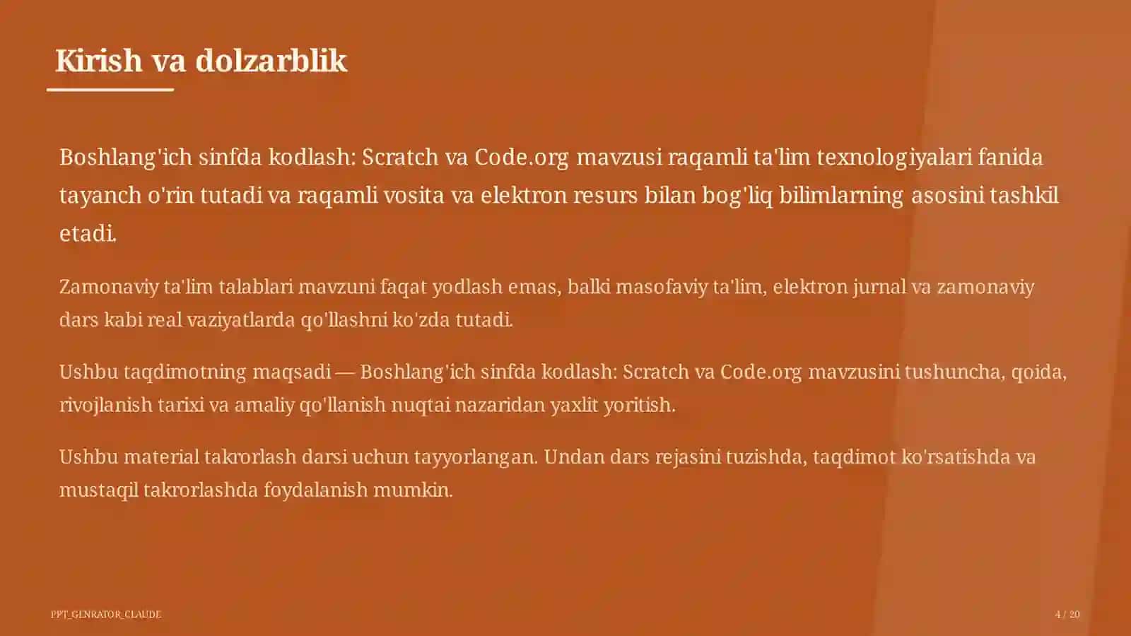 Boshlang'ich sinfda kodlash: Scratch va Code.org 4
