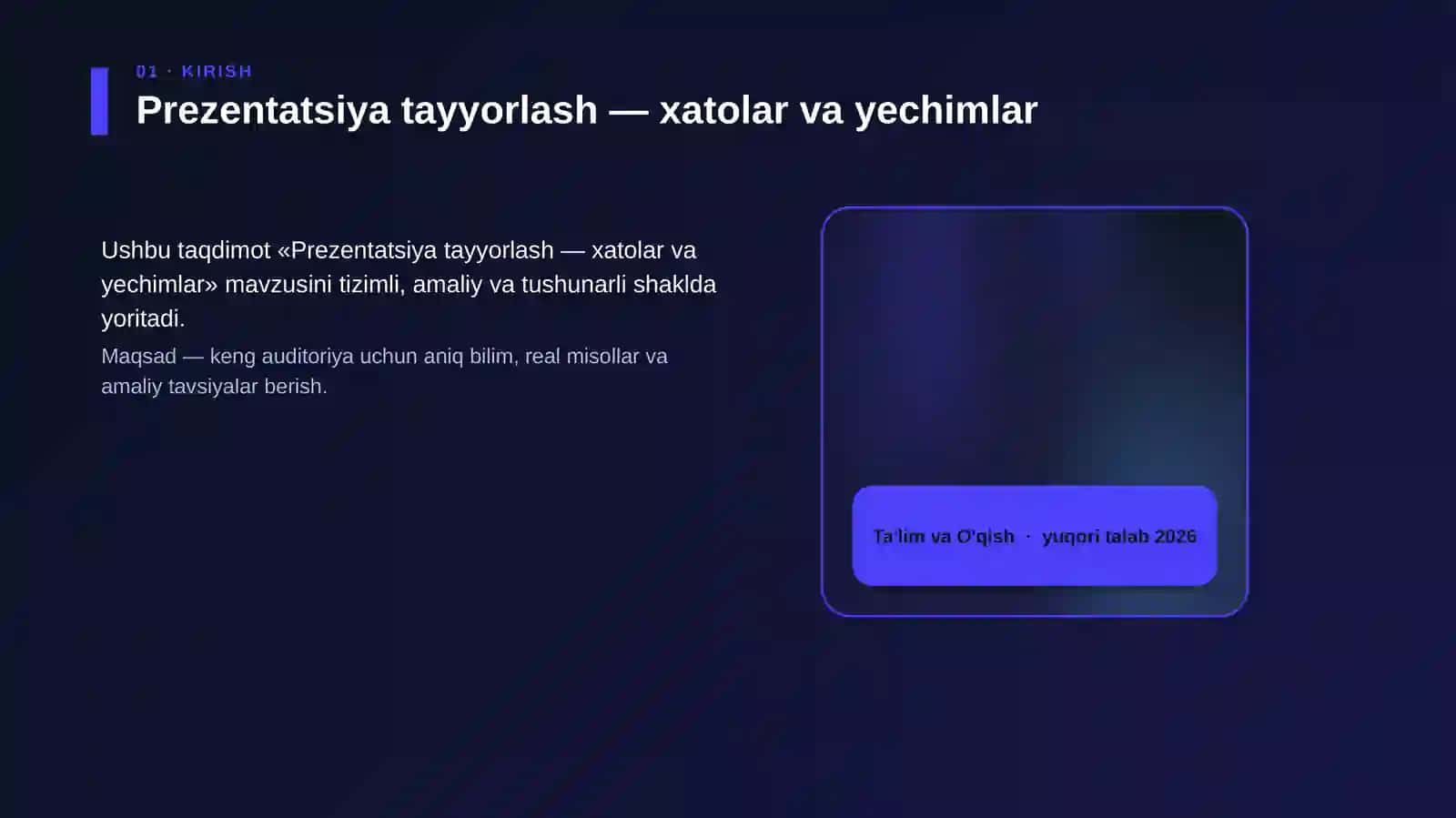 Prezentatsiya tayyorlash — xatolar va yechimlar 4