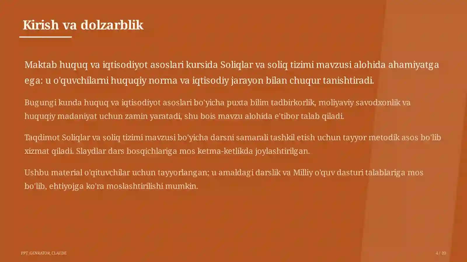 Soliqlar va soliq tizimi (10-sinf) 4