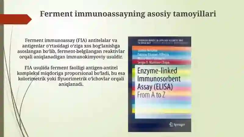 Kimyo-taksikologik tahlilarida immunaferment tahlil usulini qo'llash 4