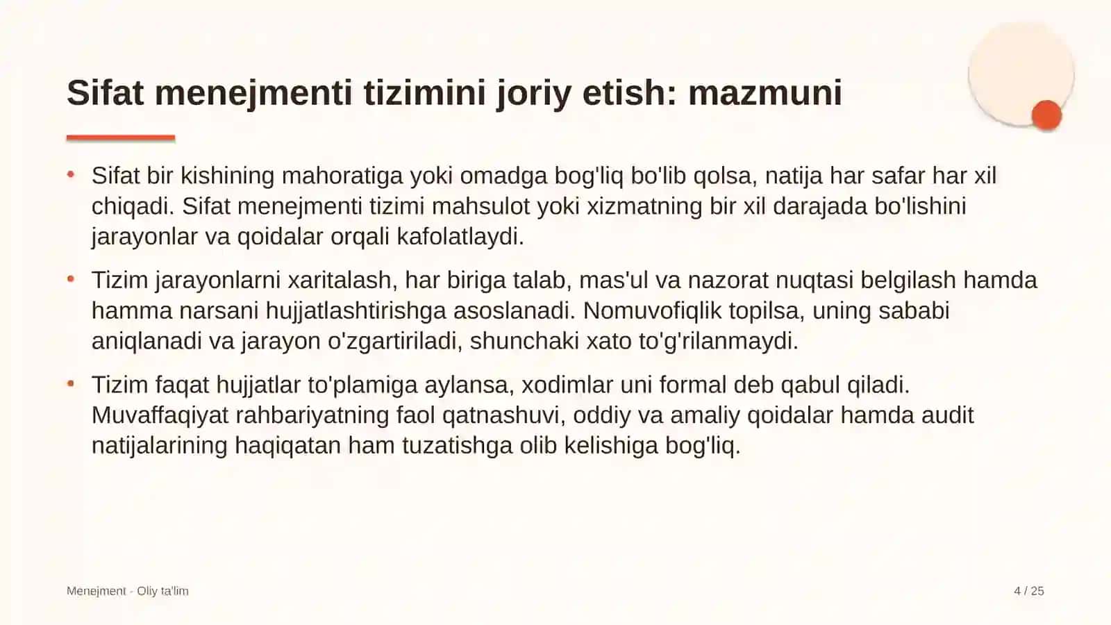 bojsiz savdo do'konlarida sifat menejmenti tizimini joriy etish 7900 4