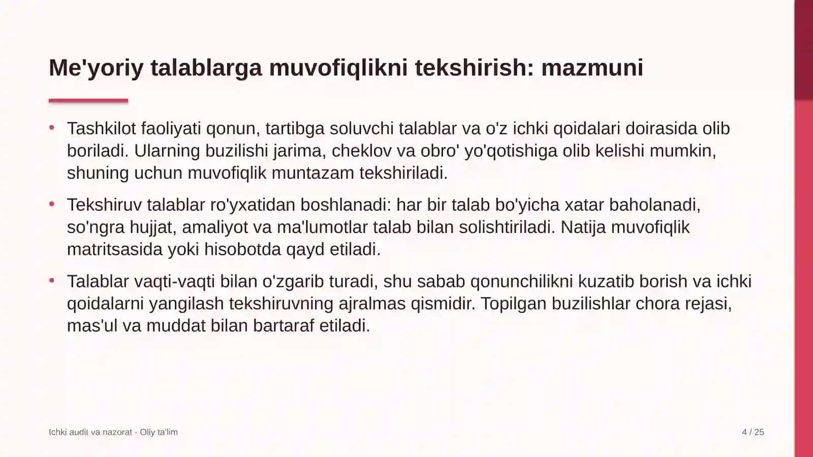suv ta'minoti tarmoqlari qurilishida me'yoriy talablarga muvofiqlikni tekshirish 8127 4