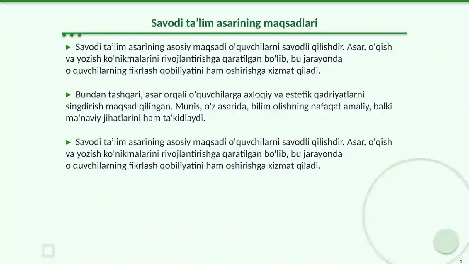 Savodi taʼlim 4