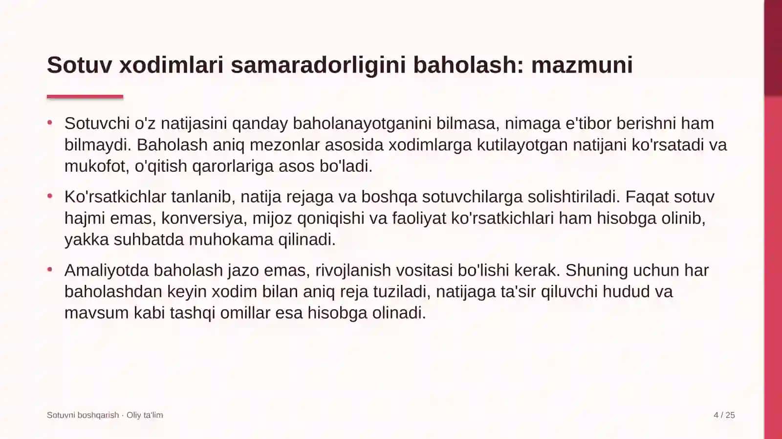 quyosh elektr stansiyalarida sotuv xodimlari samaradorligini baholash 5122 4