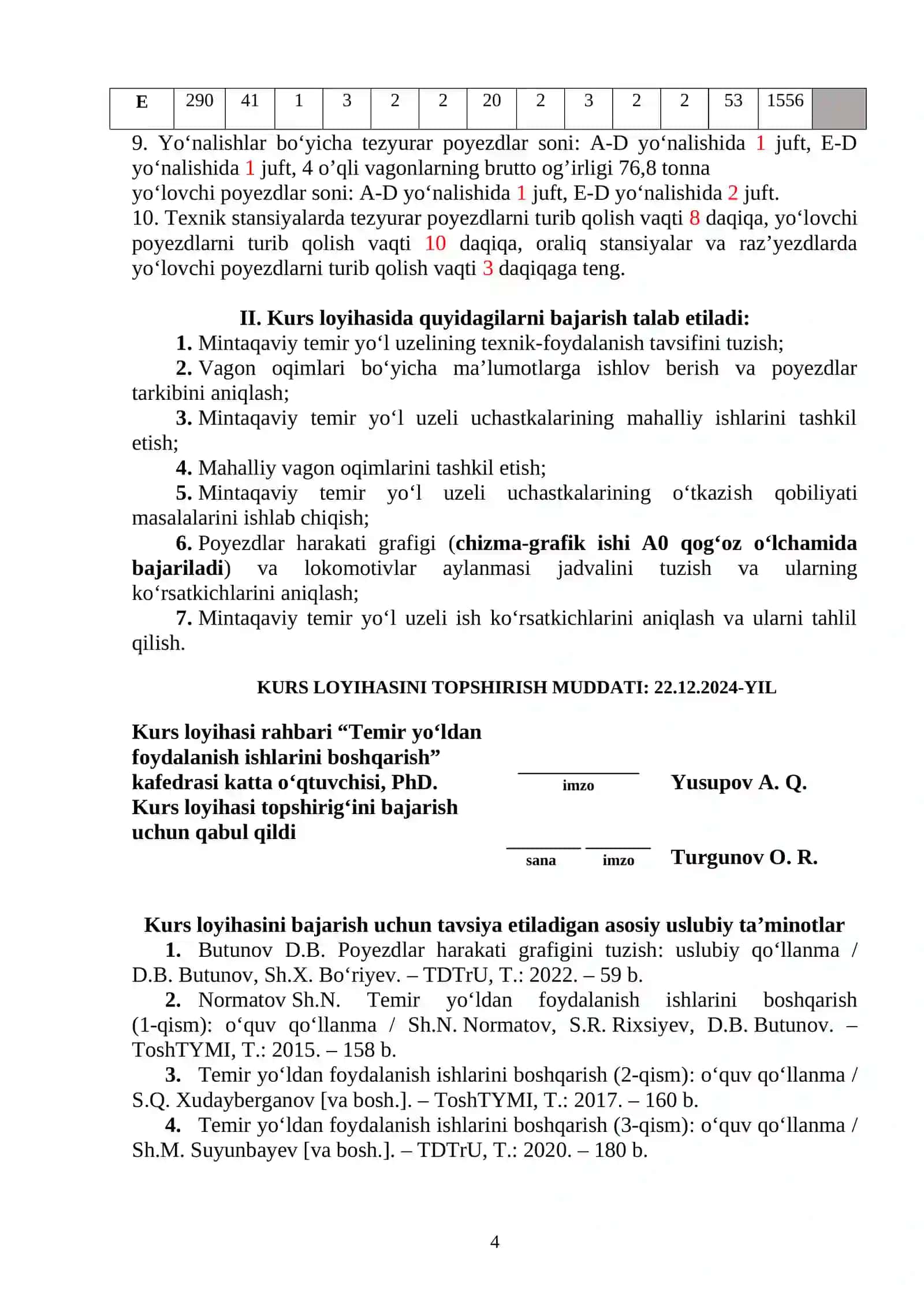 TEMIR YO‘LDAN FOYDALANISH ISHLARINI BOSHQARISH 4