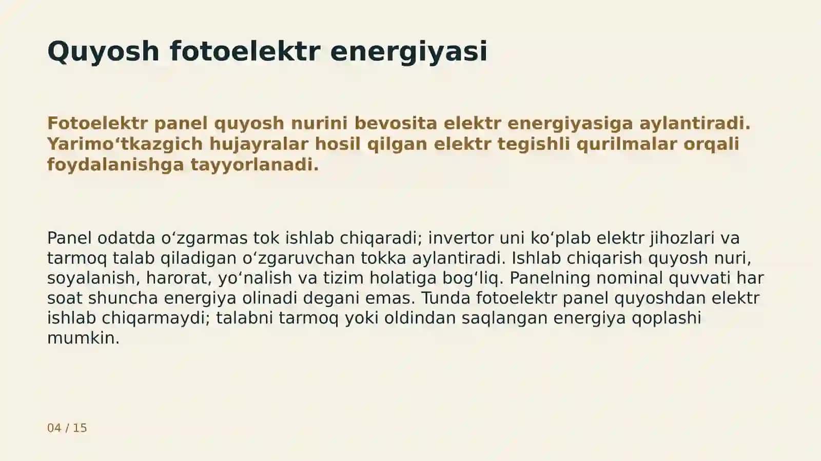 Qayta tiklanuvchi energiya manbalari 4
