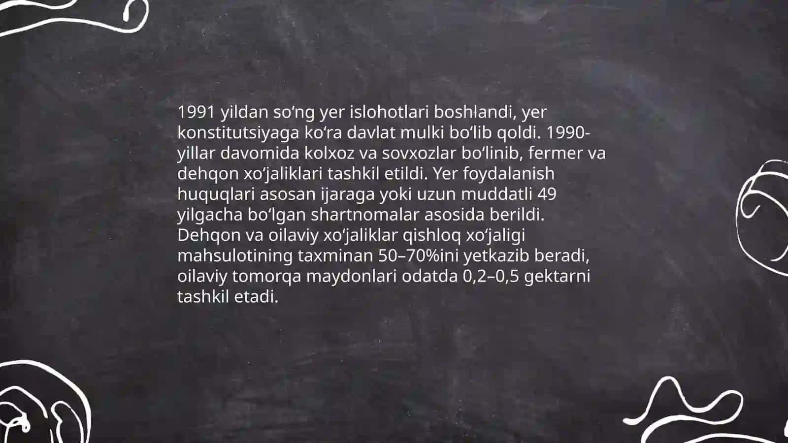 Mustaqillik yillarida qishloq xo‘jaligi va sanoat sohasidagi o‘zgarishlar 4