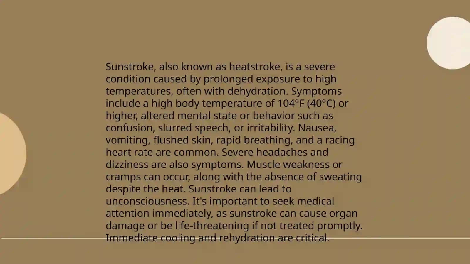 sunstroke 4
