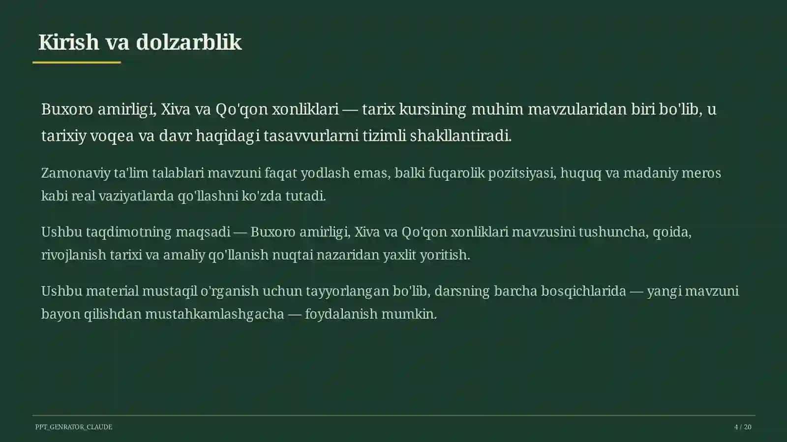 Buxoro amirligi, Xiva va Qo'qon xonliklari (8-sinf) 4