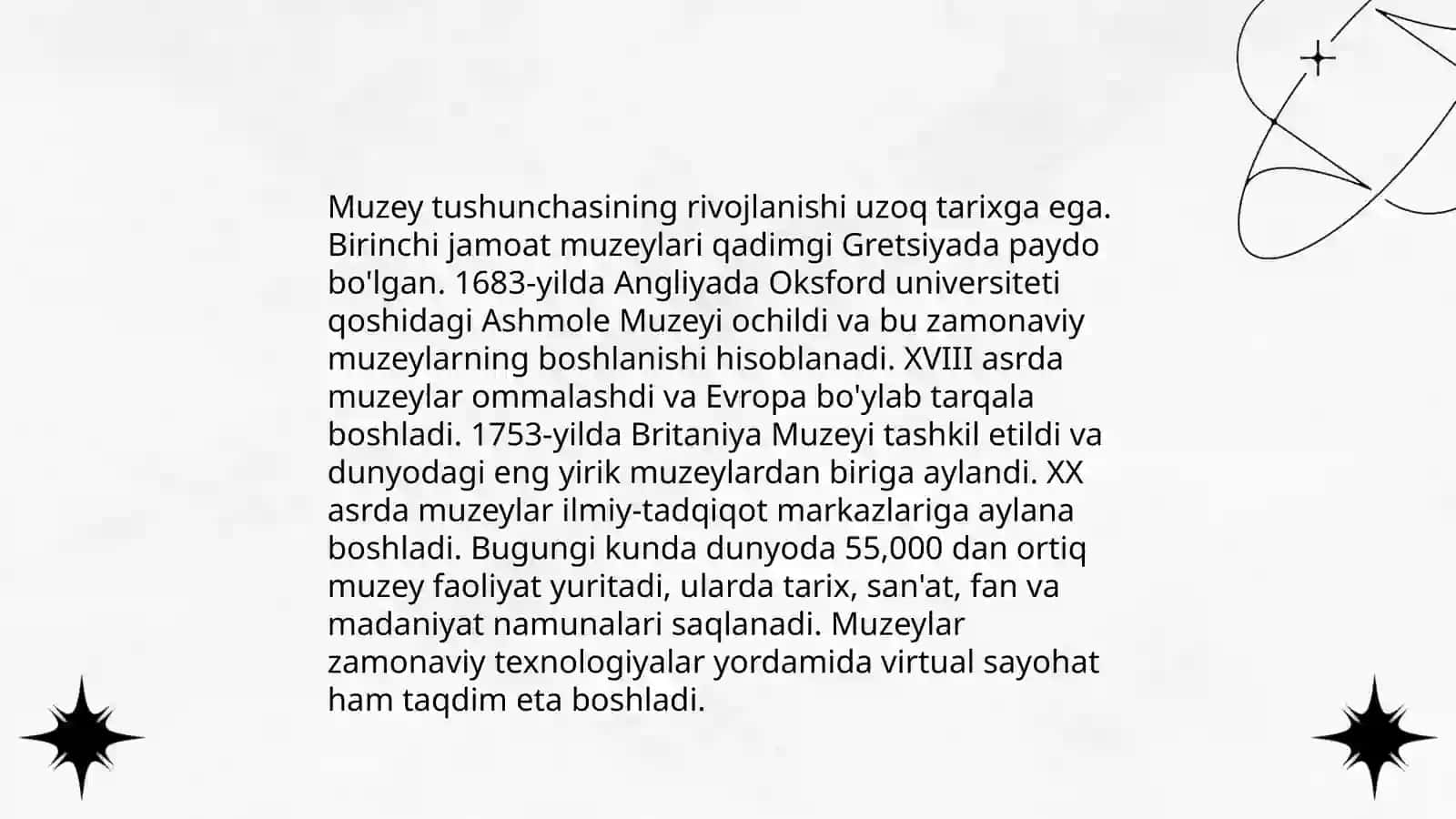 Jahon muzeylarining shakllanishi. O‘rta Osiyoda muzeylarning shakllanish tarixi 4