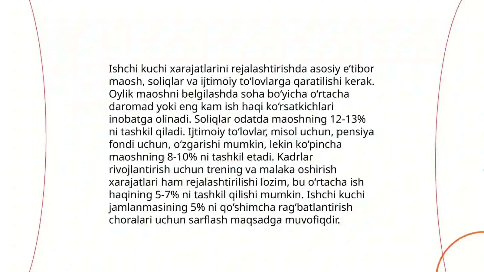 Xarajatlarni hisoblash 4