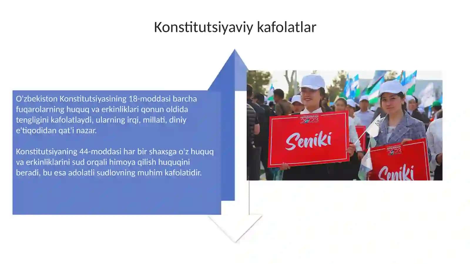 O‘zbekistondagi inson huquqlari va erkinliklarining kafolatlari 4