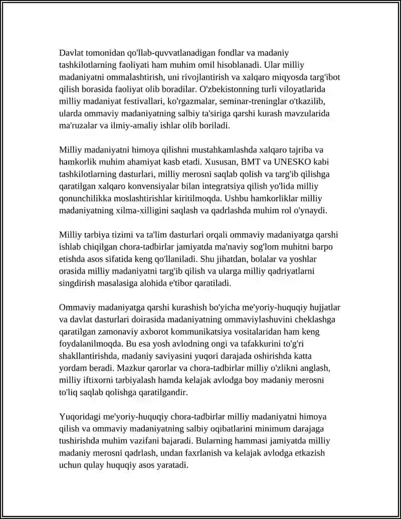 "OMMAVIY MADANIYAT"NING OLDINI OLISH SHART-SHAROITLARI 4
