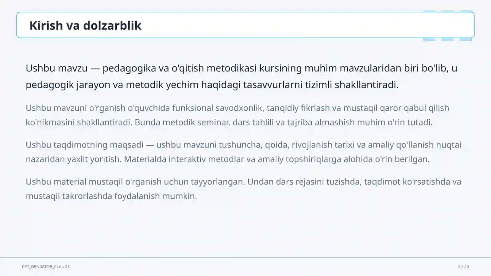 O'quvchilarning yosh xususiyatlari va pedagogik yondashuv 4