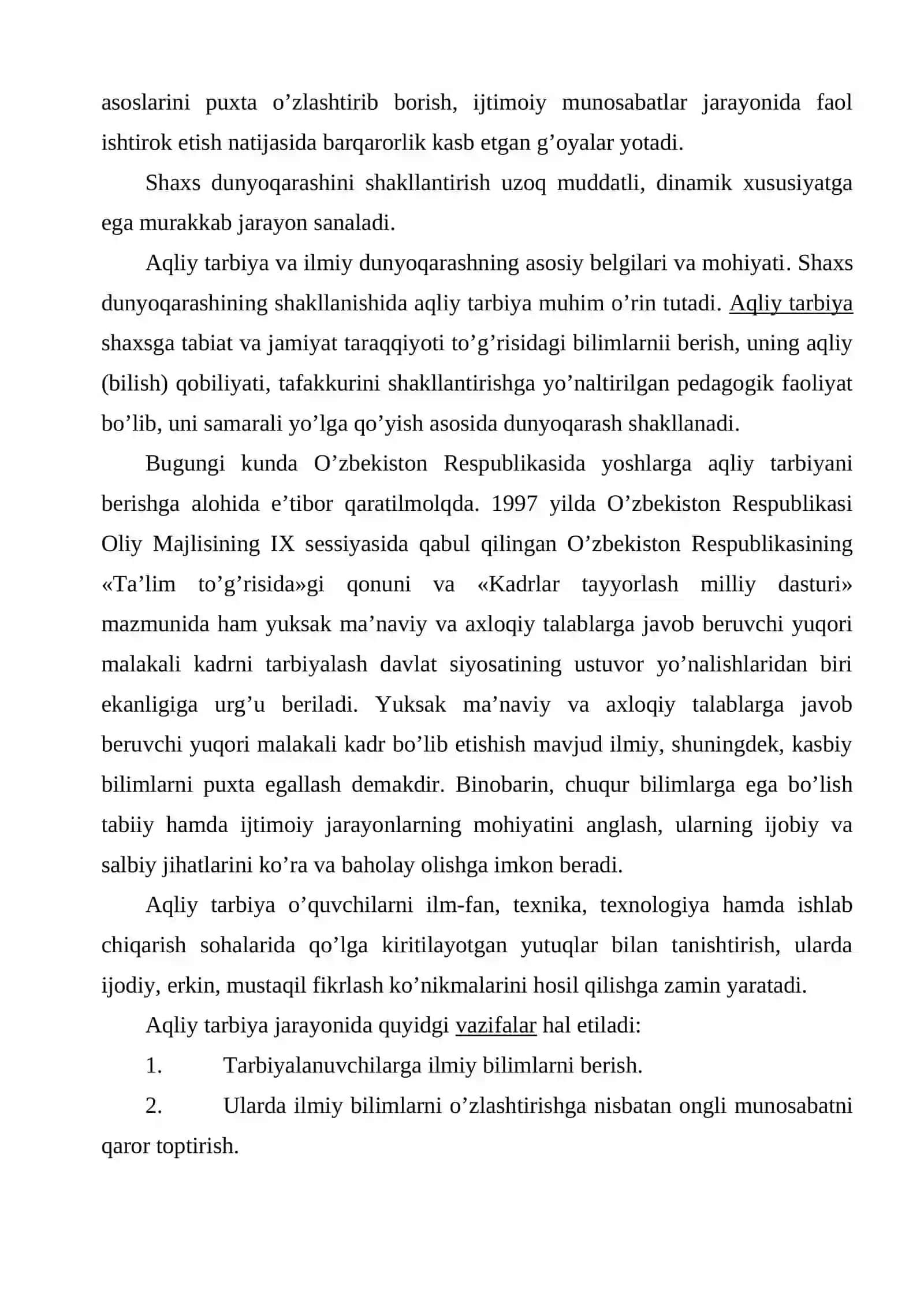 Ilmiy dunyoqarashni shakllantirish 4